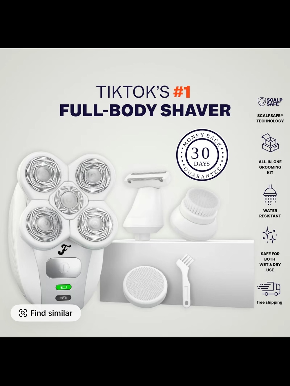 Full-Body Electric Shaver - White